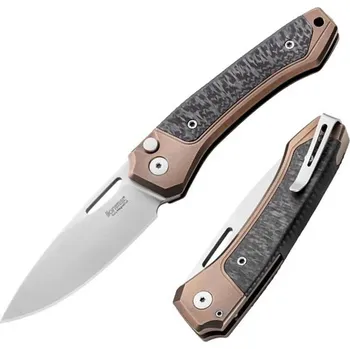 kapesní nůž LionSTEEL Twain - Bronze titanium / Carbon fiber