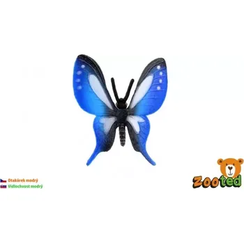 Figurka Motýl tropický Papilio / Otakárek modrý 5cm zvířátko plastová figurka Zooted