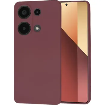 Pouzdro na mobilní telefon Kryt Xiaomi Redmi Note 13 Pro 4G / Poco M6 Pro 4G Techsuit SoftFlex - plum red