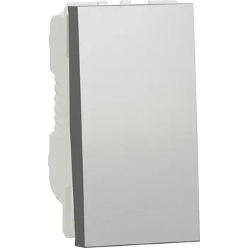 vypínač a zásuvka Spínač jednopólový ř.1, 16A 1M, Alu