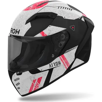 Helma na motorku Integrální helma na motorku Airoh CONNOR Omega matná bílo-červená S