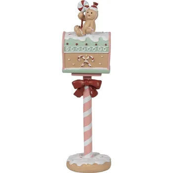 Vánoční dekorace Vánoční dekorace schránka s perníčkem Gingerbread Mailbox Pastello - 11*10*36 cm