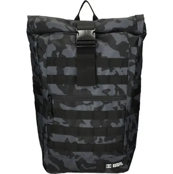 Městský batoh Enrico Benetti Rolovací batoh Arizona large Enrico Benetti Černý maskáč