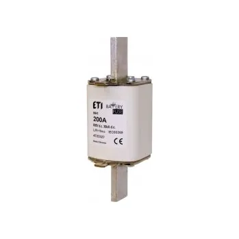 ETI S2 gBAT 400A/800V DC *004724347 Nožová pojistková vložka pro baterie S2, velikost NH 2, charakteristika gBAT, In = 400A, Icn =