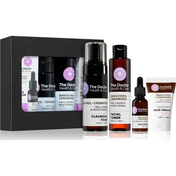 The Doctor Bakuchiol + Ceramides hydratační čisticí pěna 150 ml + hydratační pleťové tonikum 150 ml + hydratační pleťové sérum 30 ml + hydratační krém na obličej 3 v 1 40 ml