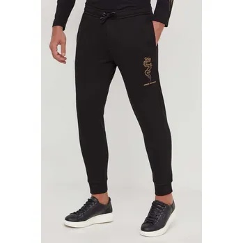 Bavlněné tepláky Armani Exchange černá barva, s aplikací 3DZPDG.ZJ4XZ 99X, vel. XL