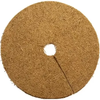 Mulčovací textilie Kokosový mulčovací disk 37cm (HS-DISK37) (Kokosový mulčovací kruh, který chrání zdraví vašich rostlin a stromů. Zamezuje poškození mrazem, suchem a omezuje rozrůstání plevele a tím zabrání poškození kmene a kořenů při okopávání.)