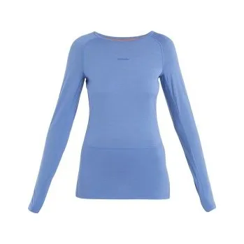 Icebreaker 200 ZoneKnit LS Crewe Women BAJA/BRILLIANT/CB modrá L