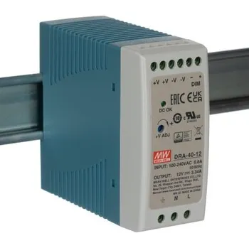 spínaný zdroj MEAN WELL Spínaný Napájecí zdroj na lištu DIN, počet výstupů: 1, výstup: 12V dc, 3.34A, vstupní: 90 → 264 V ac /