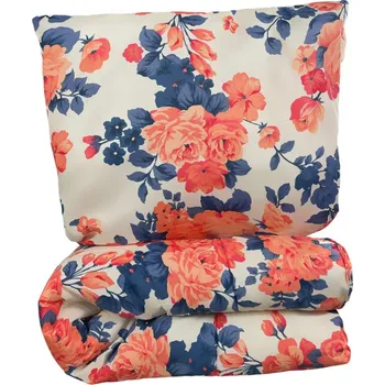 přikrývka SET Přikrývka a polštář Oranžová kytice