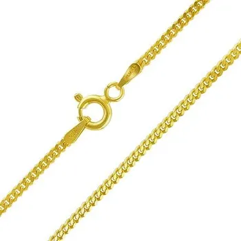 Řetízek Pozlacený stříbrný řetízek CURB Pancer 2 mm varianta 40 cm TTTCU06GP-40 cm