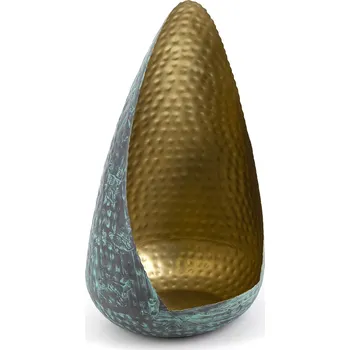 Svícen Velký antický svícen Royal zlaté a modré barvy 44cm