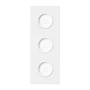 Elektrická zásuvka Simon 100 10020315-230 Sestava 3 násobná: 3 zásuvky bílá matná