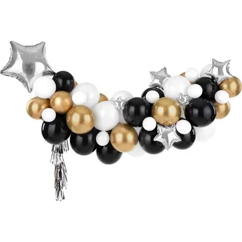 Balónková girlanda - mix hvězd 167x135 cm 91 ks