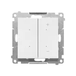 Simon 55 TESRGB1W.01/111 Stmívač ovětlení pro RGB LED pásky tlačítkový, Dimmer RGB, Wi-Fi (přístroj s krytem) bílá matná
