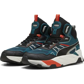 Pánská obuv Pánské Vysoké tenisky PUMA TRINITY MID HYBRID 39232705 – Tyrkysová 42