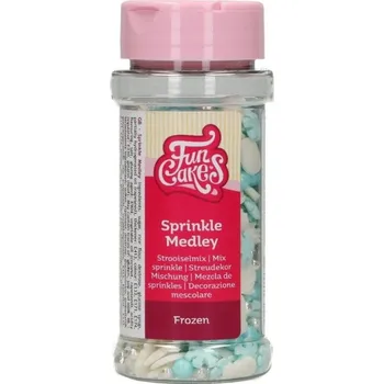 Jedlá dekorace na dort Funcakes FunCakes Cukrový posyp - mix frozen - 50g