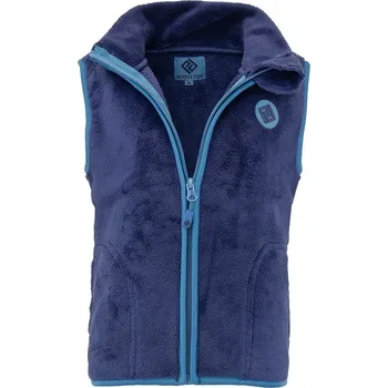 Pidilidi vesta dětská chlupatá se stojáčkem, Pidilidi, PD1140-35, tmavě modrá 2024 Velikost: 86/92, SizeAge: 18-24m