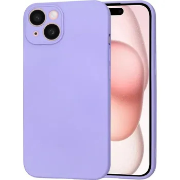 Pouzdro na mobilní telefon Kryt iPhone 15 Plus Techsuit SoftFlex - light purple
