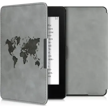 Pouzdro na čtečku elektronické knihy Pouzdro KW Mobile - Travel Outline - KW4974705 - pro Amazon Kindle Paperwhite 1/2/3 - šedé + BONUSY