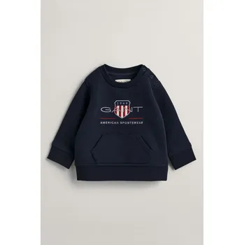 Dívčí mikina MIKINA GANT ARCHIVE SHIELD C-NECK EVENING BLUE