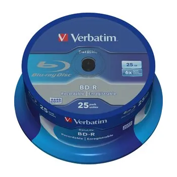 Optické médium Verbatim BD-R 25GB, 6x, NON-ID, 25ks, spinle