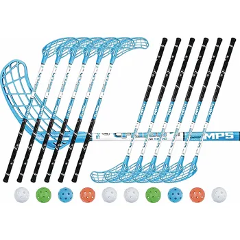 Florbal Florbalový set MPS Flash Blue (12 hokejek) vel. 85cm (=95cm) 7x levá / 5 x pravá