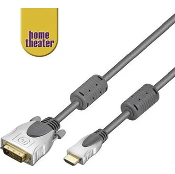 Video kabel Home Theater HQ kabel HDMI male <> DVI-D male (24+1) single link 10m