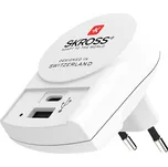 SKROSS USB nabíjecí adaptér Type-C Euro, 5400mA, 2x USB výstup Typ-A + Typ-C