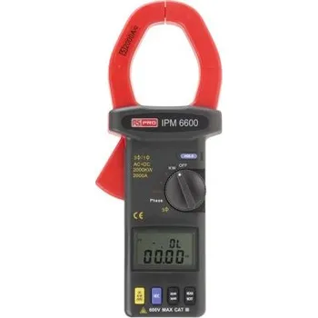 Multimetr Klešťový měřicí přístroj 2000A ac 600V ac 600V dc, CAT III 600 V, typ displeje: LCD RS PRO IPM6600