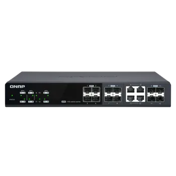 Switch QNAP managovatelný switch QSW-M1204-4C (12 portů: 8x SFP+, 4x SFP+/NBASE-T)