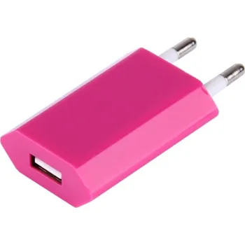 Příslušenství pro čtečku elektronické knihy USB síťový adaptér - AR-1004 - Univerzální nabíječka, 5V/1A - tmavě růžový + BONUSY