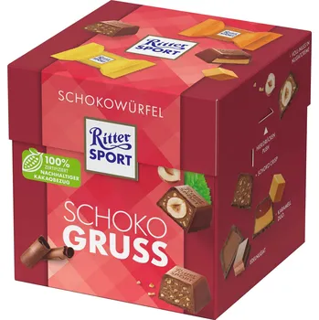 Čokoláda Ritter Sport Schokowürfel Schoko Gruss 176g Datum spotřeby 19.06.2025