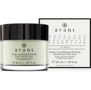 Pleťová maska Avant Skincare - Intense Acne Battling & Purifying French Green Clay Mask Proti akné 50 ml unisex