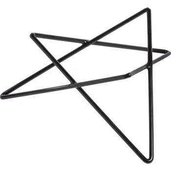 Ventilační potrubí Verlo podstavec hvězdicový výš. 10 cm, černý| TOM, V-7506