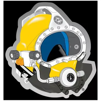 Samolepka KM 37 Die Cut Sticker Kirby Morgan, Kirby Morgan