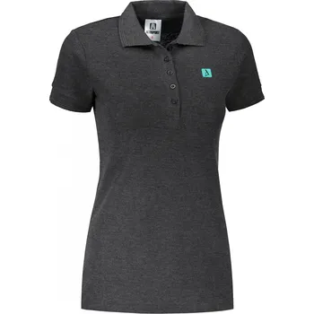 Dámské tričko Dámské triko s límečkem ALTISPORT CARRYOVER ALW065210 ANTRACITOVÝ MELÍR M