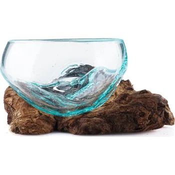 Mísa sklo s kořenem mini 08