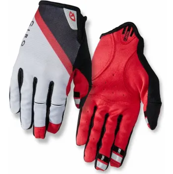 Cyklistické rukavice GIRO Cyklistické rukavice DND šedá tmavě červená černá s. S (GR-7085560)