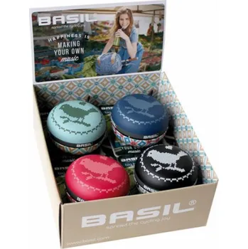 Zvonek na kolo Basil Zvon na kolo BIG BELL BOHEME 80 mm Mix barev Box 4 kusů (BAS-50437)