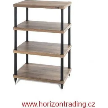 Příslušenství pro gramofon Solidsteel S3-4 Walnut - Audio stojan pro Hi-Fi komponenty - 4 police