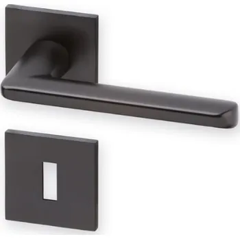 Dveřní kování AC-T Servis ACT dveřní kování BARRA EXCLUSIVE RHR (černý satén) Provedení: WC (klika/klika, WC zámek)