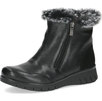 Dámské polobotky Dámská kožená obuv 9-26408-43-019 Caprice černá Barva: black comb, Velikost: 39