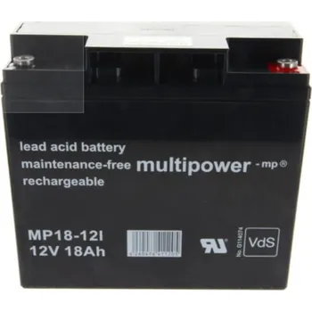 Záložní baterie Akumulátor 12V / 18Ah olověný - MP18-12i Multipower
