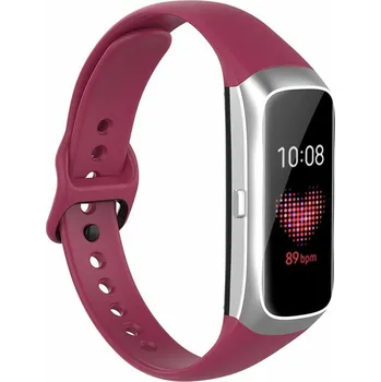 Příslušenství k chytrým hodinkám eses Silikonový řemínek pro Samsung Galaxy Fit - Vínový