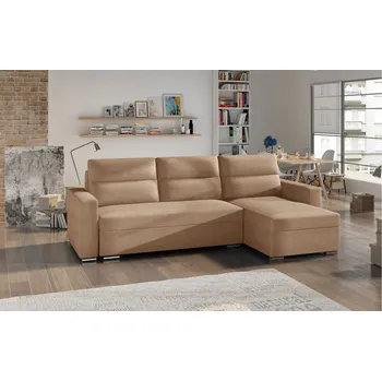 Sedací souprava Rozkládací rohová sedačka SABINA béžová