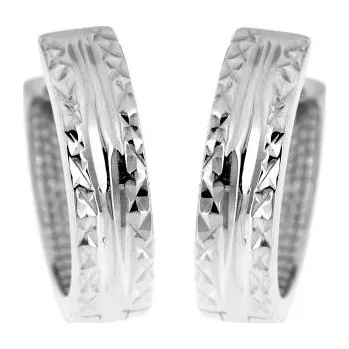 Náušnice Zlatnictví U Kostela Stříbrné gravírované kroužky EDC707 444875483