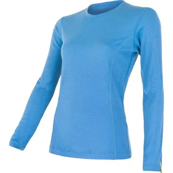 Sensor Merino Wool Active dámské dlouhý rukáv modré
