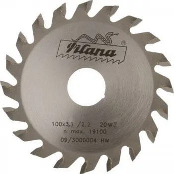 Pilový kotouč Předřezový pilový kotouč na dřevo SK 5393.2 WZ – rovný 2,2 mm 20 20 mm 100 mm 3,4 mm