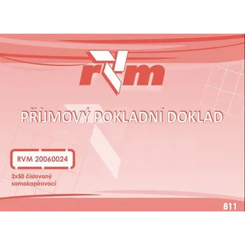 Příjmový pokladní doklad A6 NCR - čísl. 2x50 listů RVM 20060024